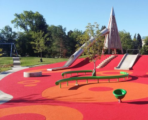 Poured in Place Ruber Surface