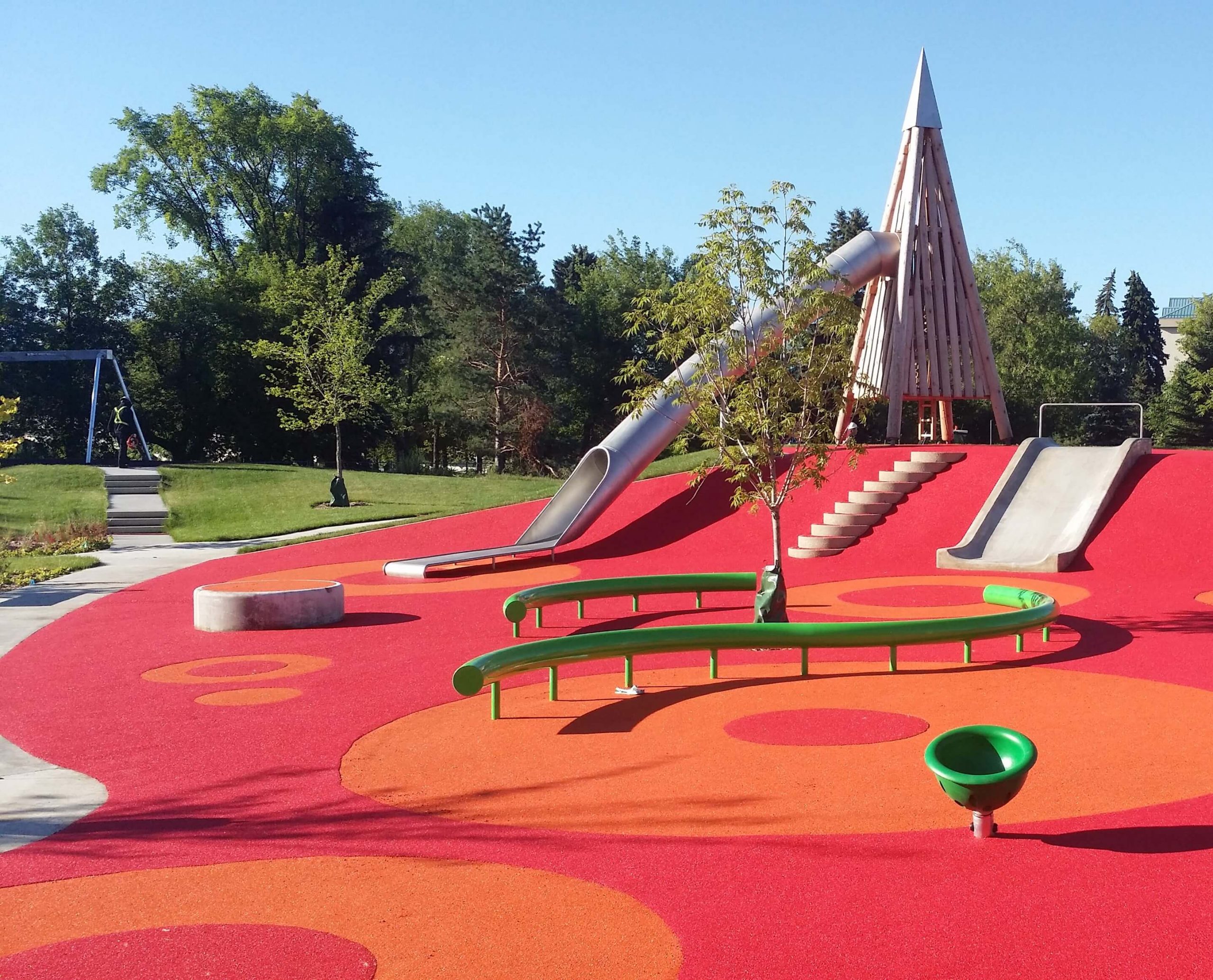 Poured in Place Ruber Surface