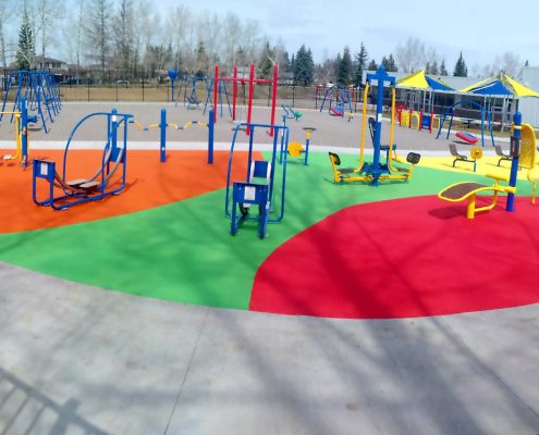 Poured in Place Ruber Surface